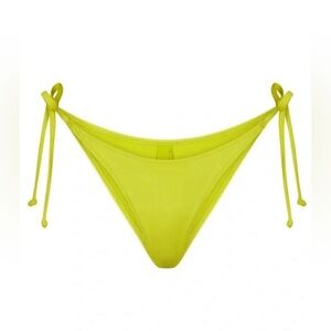 Skims Dippy Tie String Bikini Bottoms in Citrus Size 3X NWT